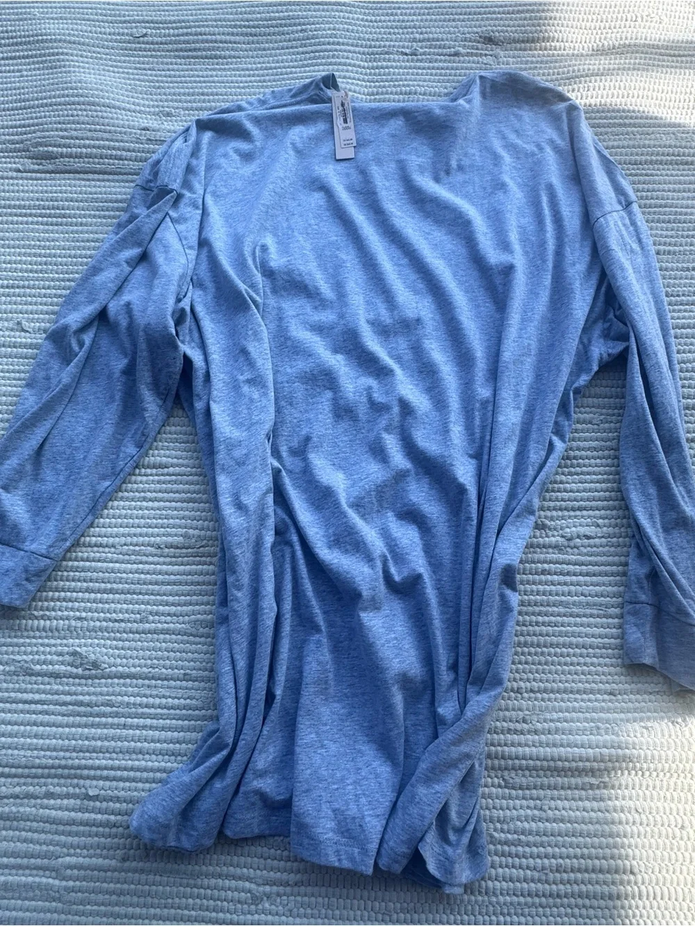 Victoria’s Secret Rhinestone Logo Long Sleeve Sleep Shirt XL XXL Grey NWT
